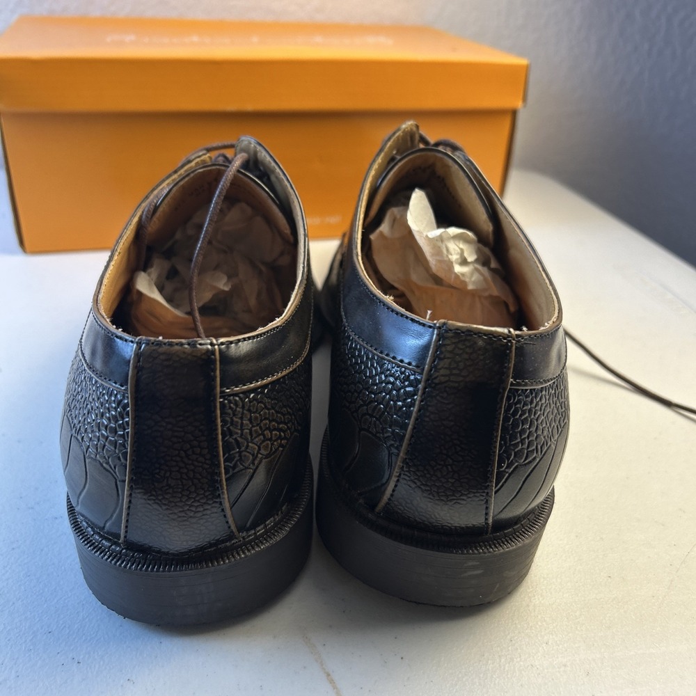 Antonio Cerrelli  ELITE Brown Leather NICE Lace-up‎ Dress Shoes mens size 12 - Picture 6 of 11
